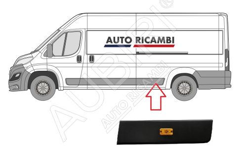 Baguette de protection Fiat Ducato depuis 2014 gauche, devant la roue arrière