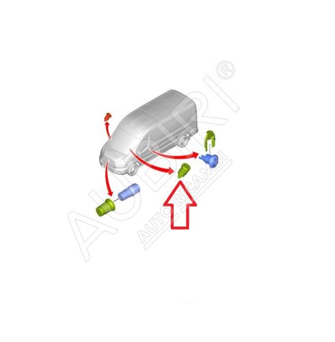 Cylindre de serrure Ford Transit depuis 2014, Transit Custom depuis 2012