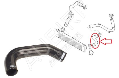 Durite de turbo Fiat Ducato 2006-2011 3.0 entre le turbo et l'intercooler