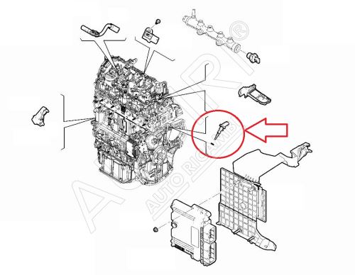 Sonde température, liquide de refroidissement Citroën Jumpy, Berlingo de 2016 1.6 BlueHDi