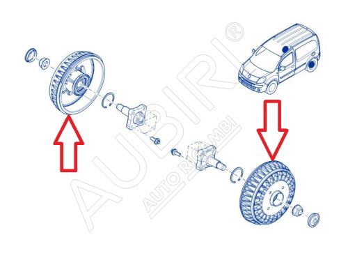 Tambour de frein Renault Kangoo 2008-2021 - 229 mm