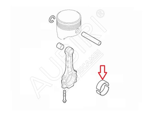 Roulement de bielle Fiat Doblo 2010-2015, Ducato depuis 2011 2.0/2.2D 1,532-1,536 bleu