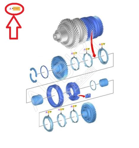 Synchronizer ring blocker Ford Transit 2018-2021 for 6th gear