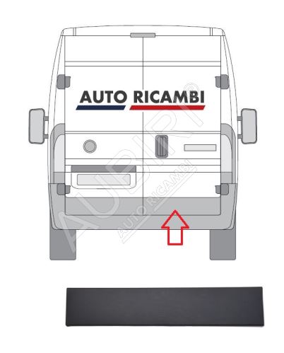 Baguette de protection Fiat Ducato depuis 2006 arrière, porte droite, grise