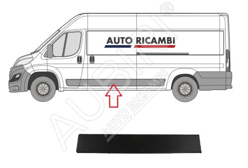 Baguette de protection Fiat Ducato depuis 2014 gauche, au milieu, noir