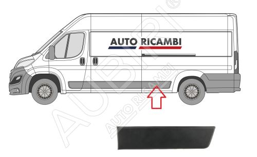 Baguette de protection Fiat Ducato depuis 2014 gauche, devant la roue arrière