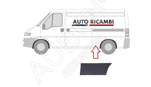 Baguette de protection Fiat Ducato 2002-2006 gauche, devant la roue arrière