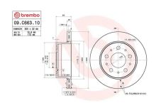 Disques de frein Fiat Ducato depuis 2006 arrière, 300mm (1)