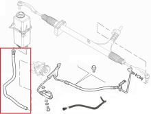 Durite de direction assistée Fiat Ducato 2011-2014- 3.0 JTD -  du réservoir à la pompe