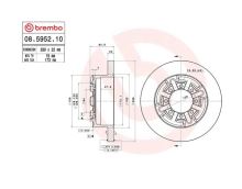 Disques de frein Iveco Daily 35C, 50C arrière (2)