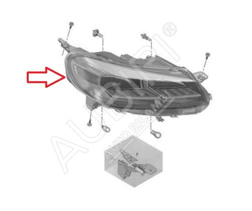 Phare avant Phare Fiat Scudo depuis 2022, Jumpy, Expert depuis 2016, Vivaro depuis 2019 droit