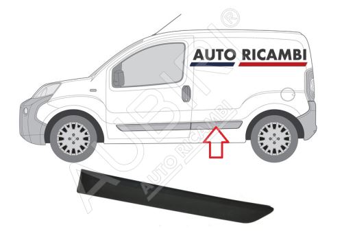 Baguette de protection Fiat Fiorino depuis 2007 gauche devant la roue arrière