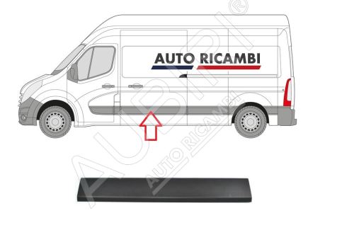 Baguette de protection Renault Master 2010- gauche, porte coulissante