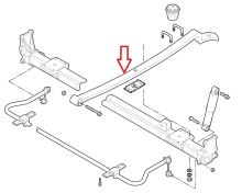Lame de ressort Fiat Ducato 2006-2023 arrière, gauche, 1-couche, pour suspension pneumatiq