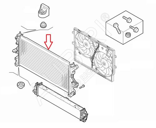 Refroidisseur moteur Fiat Ducato depuis 2023 2.2D
