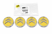 Cache moyeu Citroën Berlingo depuis 2008 roue jantes en alliage 59 mm, kit de 4 pces, jaune