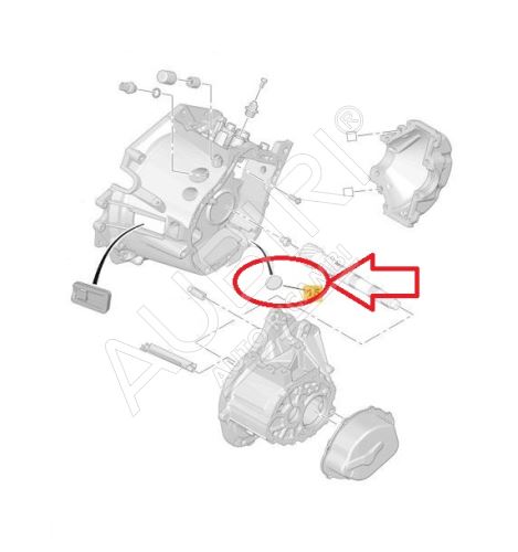 Aimant de boîte de vitesse Citroën Jumpy, Berlingo depuis 2007 - BE4R