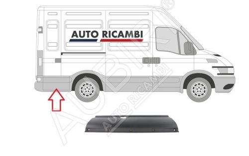 Baguette de protection Iveco Daily 2000-2011 droit, derrière la roue arrière