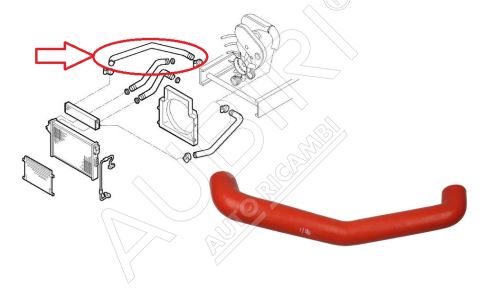 Durite de turbo Iveco Daily 2000-2006 2.8 C11/13 entre le turbo et l'intercooler