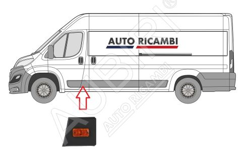 Baguette de protection Fiat Ducato depuis 2014 gauche, derrière la porte avant, montant B